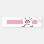 Love hands bumper sticker