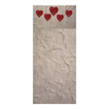 Love Heart Bookmark Invitations