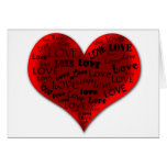 Love Heart in Red Greeting Card