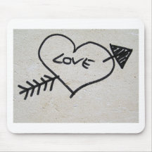 Love Heart sign Mouse Mats