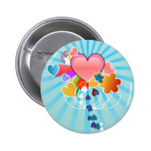 love hearts Button