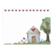 love house home garden marketing postcard