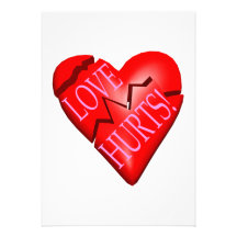 Love Hurts Personalised Invitations