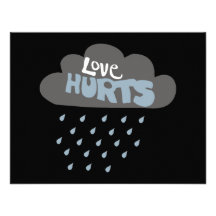 Love Hurts Raincloud Personalized Invites