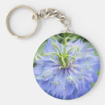 Love In A Mist - Nigella Damascena Key Chains