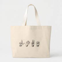 Love in Sign Language Bags