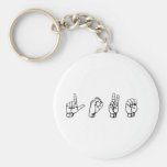 Love in Sign Language Key Chain