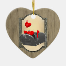 Love In The Mail Ornaments