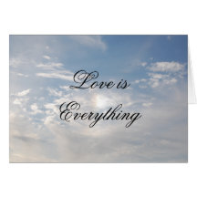 Love is Everything - wedding invitation Card