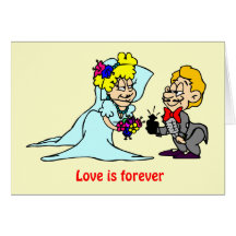 Love is forever greeting card