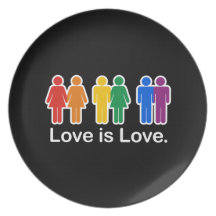 LOVE IS LOVE BASIC DINNER PLATES