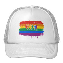 LOVE IS LOVE BASIC TRUCKER HAT