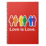 LOVE IS LOVE RED NOTEBOOK