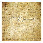Love is Patient Vintage Wedding Invitation