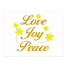 Love Joy Peace Post Cards