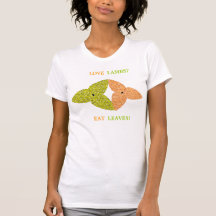 Love Lambs Eat Leaves Pro Vegetarian T Shirt