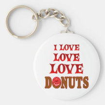 Love Love Donuts Key Chains