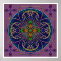 Love mandala print
