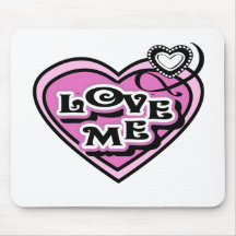 Love Me Heart Tshirts and Gifts Mouse Pads