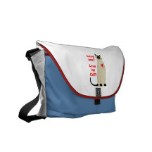 Love Me? Love my Cat Siamese Cat Messenger Bag