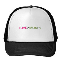 love>money original slogan trucker hat