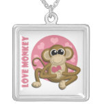 Love Monkey - Cute Monkey Pendant Necklace
