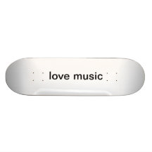 love music custom skateboard