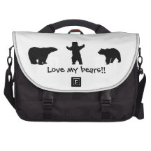 Love my bears laptop computer bag