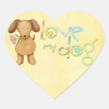 love my dog stickers