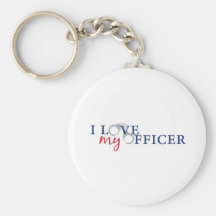 Love My Officer Keychain