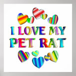 Love My Rat Poster