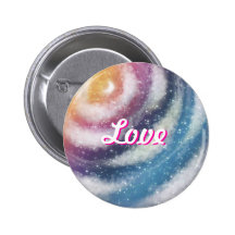 "Love" Nacreous clouds Button