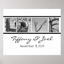 Love:Nature  Wedding Poster with names and date