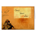 Love Note on the Wall Military Soldier Cards