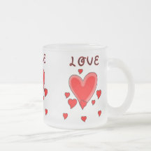 Love Over Hearts Coffee Mug
