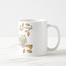 Love Owls in Tree Coffee Mugs