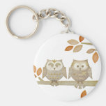 Love Owls in Tree Keychain