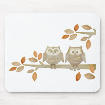 Love Owls in Tree Mouse Pad