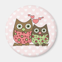 Love Owls Magnets