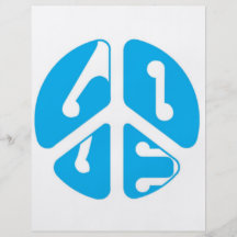 love peace sign flyers