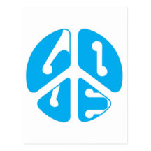 love peace sign post cards
