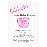 Love Plus One Baby Shower Invitation