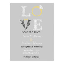 LOVE - Save the Date Postcard