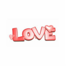 Love sculptured keychain photo cutouts