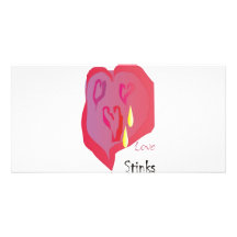 Love Stinks Photo Card Template