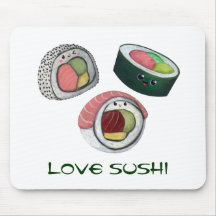 Love Sushi Mouse Pad