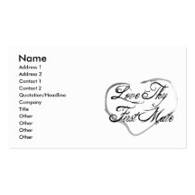 Love Thy First Mate Business Card Templates