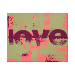 love - valentine stretched canvas prints