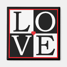 LOVE Wedding Magnet