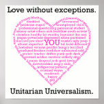 Love Without Exceptions Heart Poster